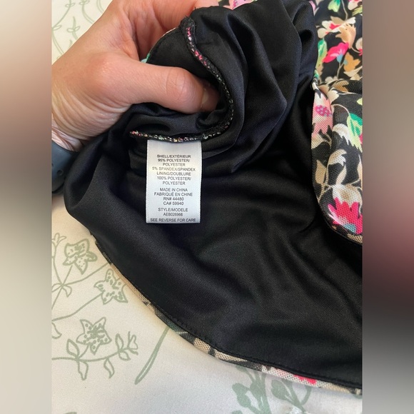 AFRM Los Angeles Desani Ruched Skirt in Noir Ditsy, size L, NWOT! Love Island - Picture 4 of 7